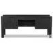 Ezri Carved Black Oak 71" Drawer Desk