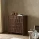 Ezri Cocoa Oak 2 Door Bar Cabinet