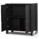 Ezri Black Oak 2 Door Bar Cabinet