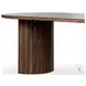 Paden Stained Toasted Brown Outdoor 94" Oval Dining Table