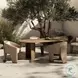 Paden Stained Toasted Brown Outdoor 94" Oval Dining Table