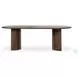 Paden Stained Toasted Brown Outdoor 94" Oval Dining Table