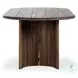 Paden Stained Toasted Brown Outdoor 94" Oval Dining Table