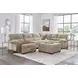 SimpleJoy Sand Upholstered Square Oversized Accent Ottoman
