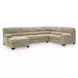 SimpleJoy Sand 3 Piece Modular Sectional with LAF Chaise