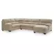 SimpleJoy Sand 3 Piece Modular Sectional with RAF Chaise