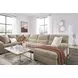 SimpleJoy Sand 3 Piece Modular Sectional with RAF Chaise
