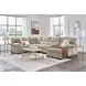 SimpleJoy Sand 3 Piece Modular Sectional with RAF Chaise