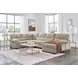 SimpleJoy Sand 3 Piece Modular Sectional with RAF Chaise