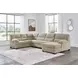 SimpleJoy Sand 3 Piece Modular Sectional with RAF Chaise