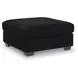 SimpleJoy Onyx Upholstered Square Oversized Accent Ottoman
