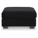 SimpleJoy Onyx Upholstered Square Oversized Accent Ottoman