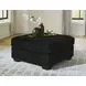 SimpleJoy Onyx Upholstered Square Oversized Accent Ottoman