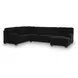 SimpleJoy Onyx 3 Piece Modular Sectional with RAF Chaise