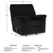 SimpleJoy Onyx Rocker Recliner