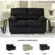 SimpleJoy Onyx 63" Loveseat