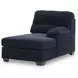 SimpleJoy Navy 3 Piece Modular Sectional with RAF Chaise