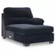 SimpleJoy Navy 3 Piece Modular Sectional with RAF Chaise