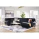 SimpleJoy Navy 3 Piece Modular Sectional with RAF Chaise