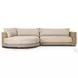 Sylvan Casa Cream Outdoor 2 Piece Sectional with LAF Chaise