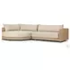 Sylvan Casa Cream Outdoor 2 Piece Sectional with LAF Chaise