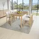 Beck White and Natural Upholstered Counter Height Stool Set of 2