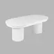 Auden White Extendable Oval Dining Table