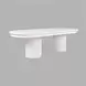 Auden White Extendable Oval Dining Table