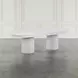 Auden White Extendable Oval Dining Table