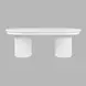 Auden White Extendable Oval Dining Table
