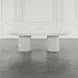 Auden White Extendable Oval Dining Table