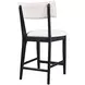 Beck White and Black Upholstered Counter Height Stool Set of 2