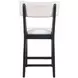 Beck White and Black Upholstered Counter Height Stool Set of 2