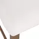 Beck White and Chestnut Upholstered Counter Height Stool Set of 2