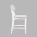 Beck White Upholstered Counter Height Stool Set of 2