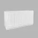 Maven White Fluted 4 Door Sideboard