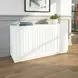 Maven White Fluted 4 Door Sideboard