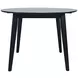 Percy Black Extendable Round Dining Table