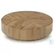 Renan Natural Reclaimed French Oak Round Occassional Table Set