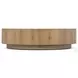 Renan Natural Reclaimed French Oak Round Occassional Table Set