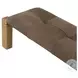 Marcia Nubuck Cigar 94" Accent Bench