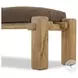 Marcia Nubuck Cigar 94" Accent Bench