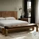 Marcia Nubuck Cigar 94" Accent Bench