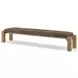 Marcia Nubuck Cigar 94" Accent Bench