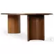 Paden Seasoned Brown Acacia 118" Oval Dining Table