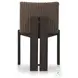 Roxy Faux Dark Hyacinth Outdoor Dining Chair Set of 2