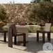 Roxy Faux Dark Hyacinth Outdoor Dining Chair Set of 2