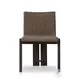 Roxy Faux Dark Hyacinth Outdoor Dining Chair Set of 2