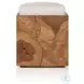 Tomlin Hayes Cream Outdoor Accent Stool