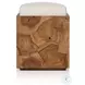 Tomlin Hayes Cream Outdoor Accent Stool